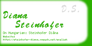 diana steinhofer business card